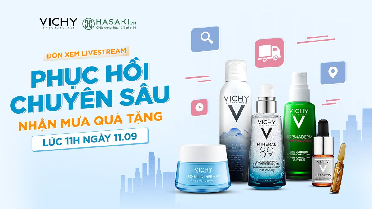 Vichy x Hasaki - Phục hồi chuyên sâu